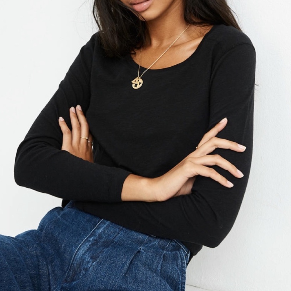 Madewell Black Long Sleeve TShirt